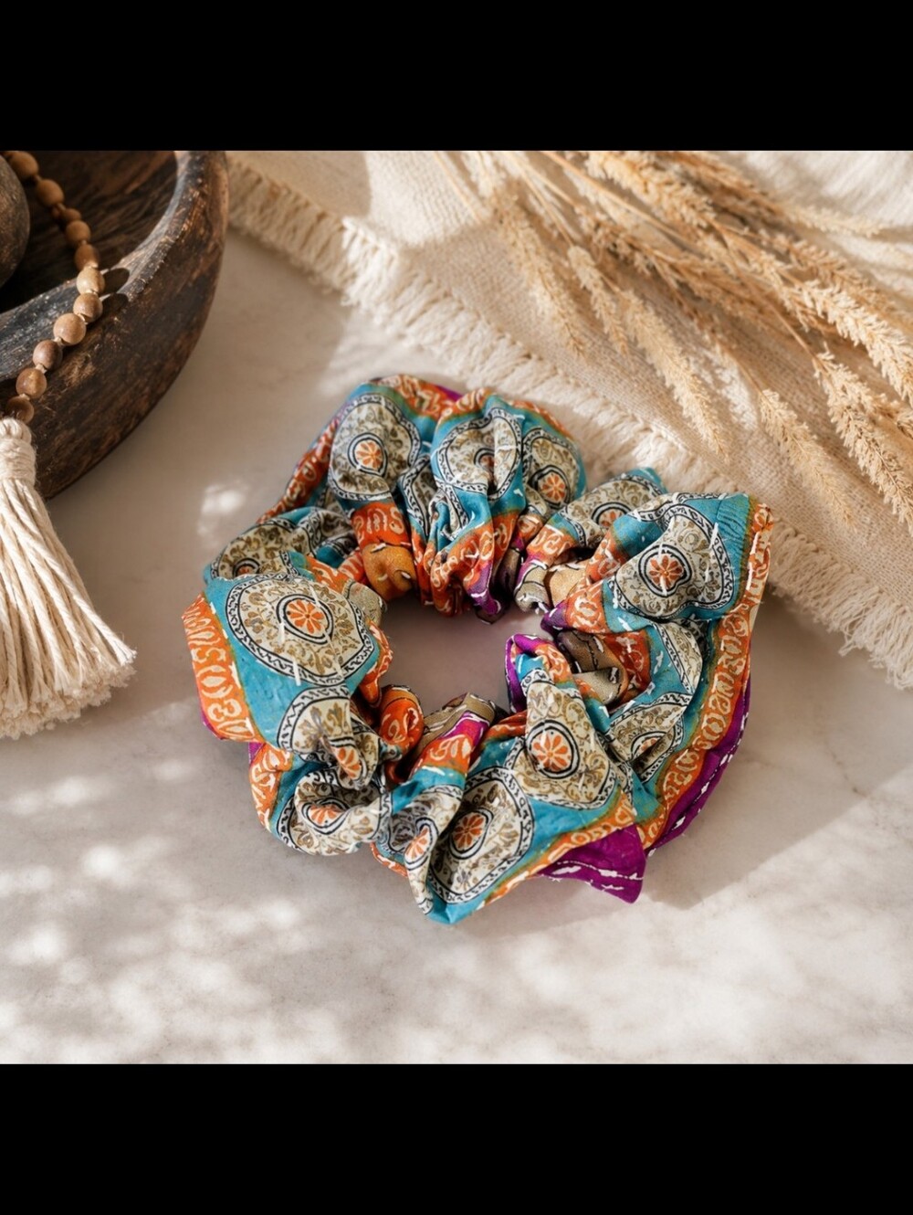 Kantha Bae Hair Scrunchie - Boho, Festival, Coachella